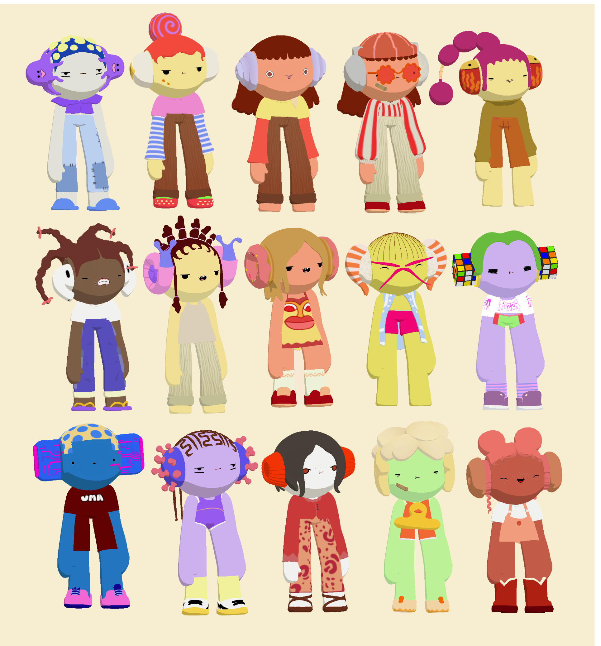 Cubit characters